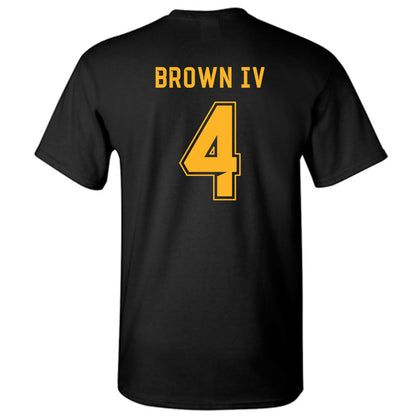 Baylor - NCAA Football : Louis Brown IV - Blackout Shersey T-Shirt-1