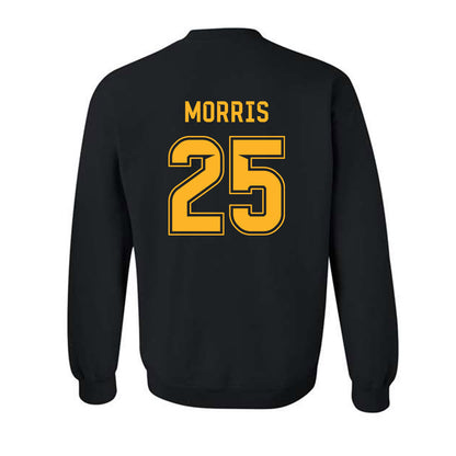 Baylor - NCAA Football : Ryelan Morris - Blackout Shersey Crewneck Sweatshirt-1