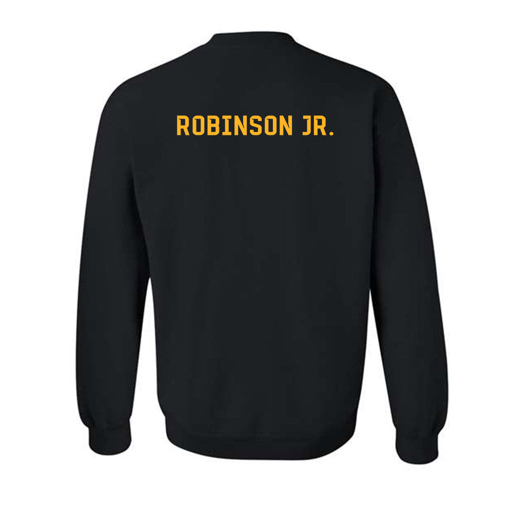 Baylor - NCAA Football : Donel Robinson Jr. - Blackout Shersey Crewneck Sweatshirt-1