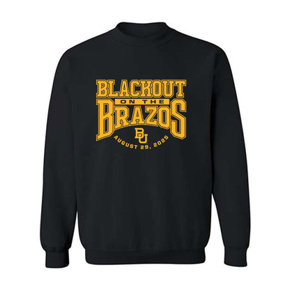 Baylor - NCAA Football : Trent Thomas - Blackout Shersey Crewneck Sweatshirt-0