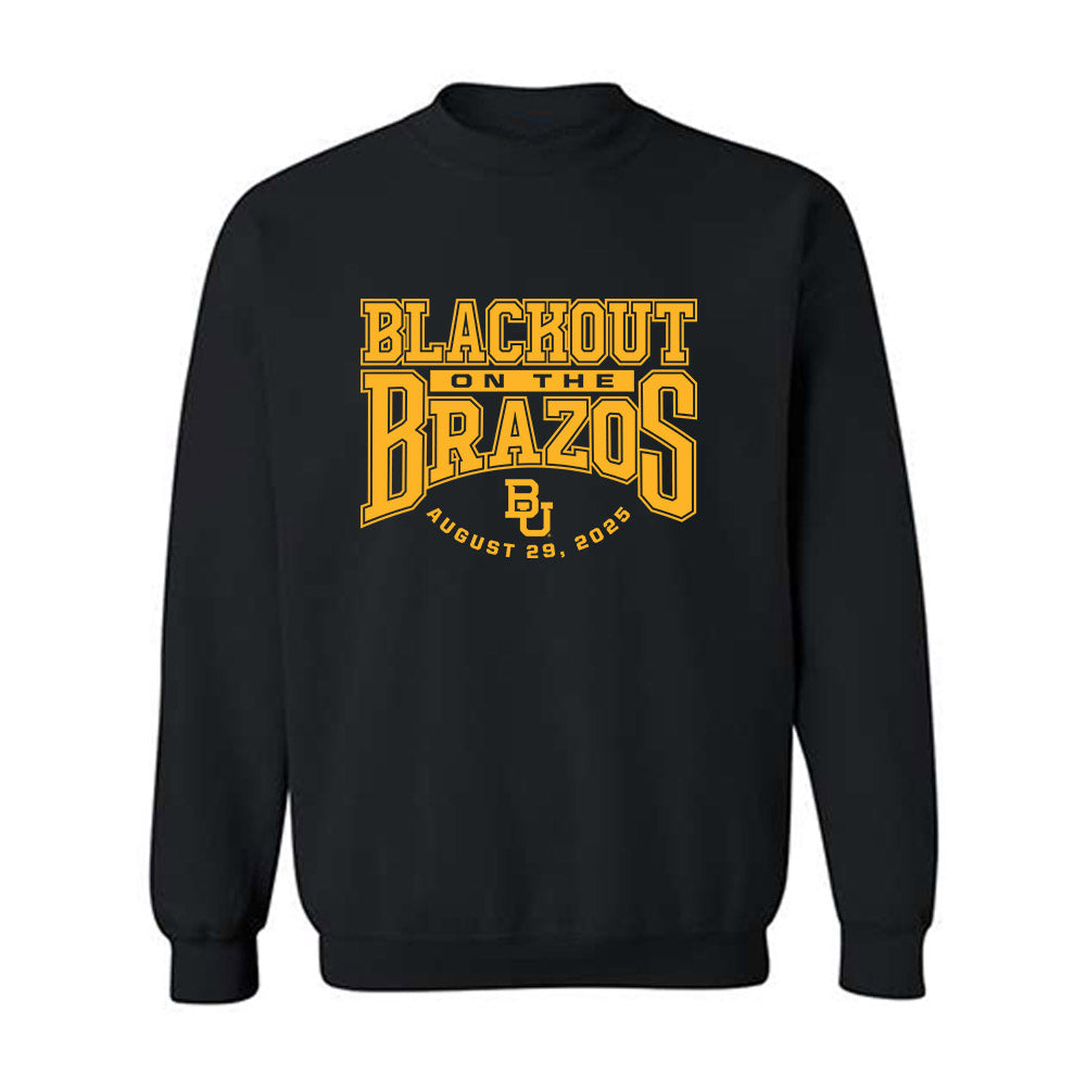 Baylor - NCAA Football : Ryelan Morris - Blackout Shersey Crewneck Sweatshirt-0