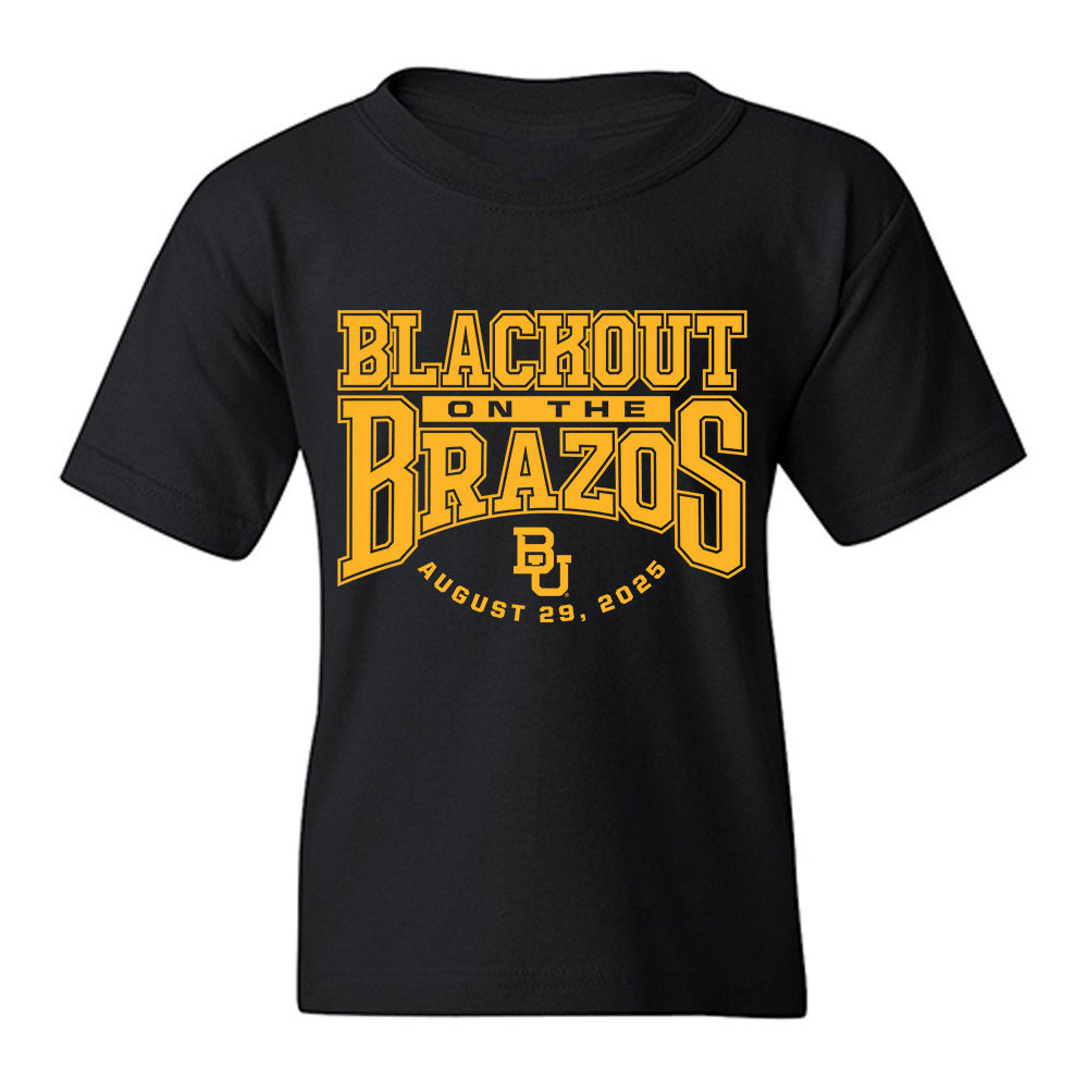 Baylor - NCAA Football : Nate Kibble - Blackout Shersey Youth T-Shirt-0
