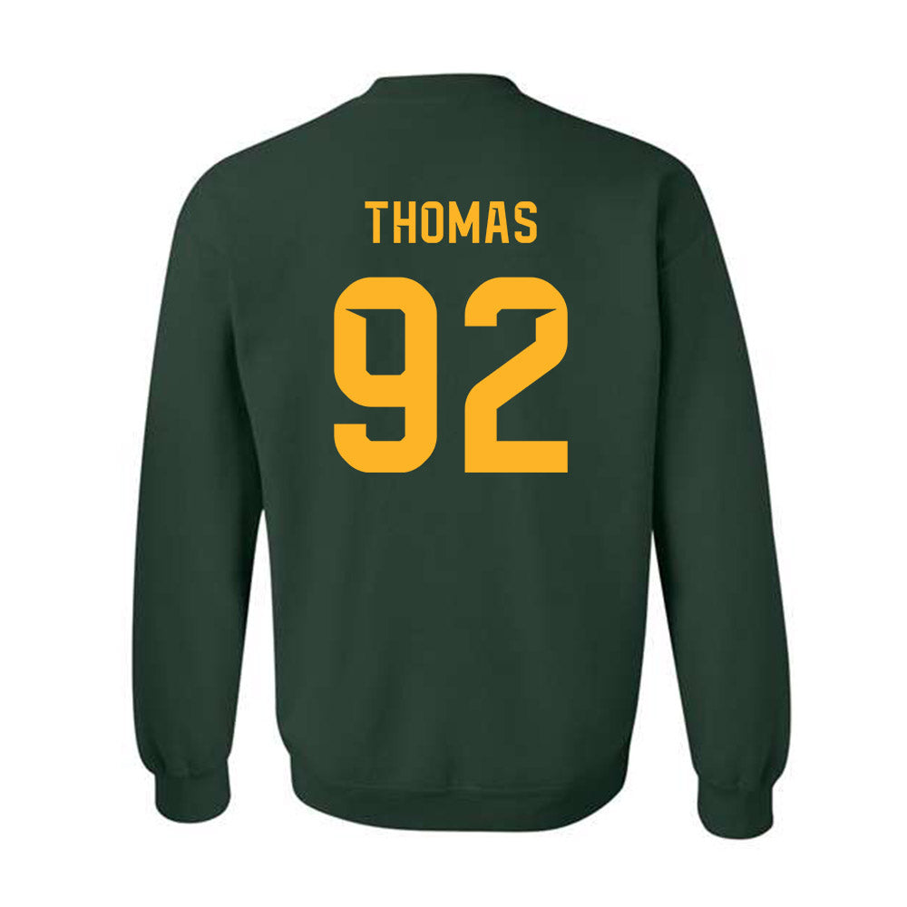 Baylor - NCAA Football : Trent Thomas - Family Weekend Shersey Crewneck Sweatshirt-1
