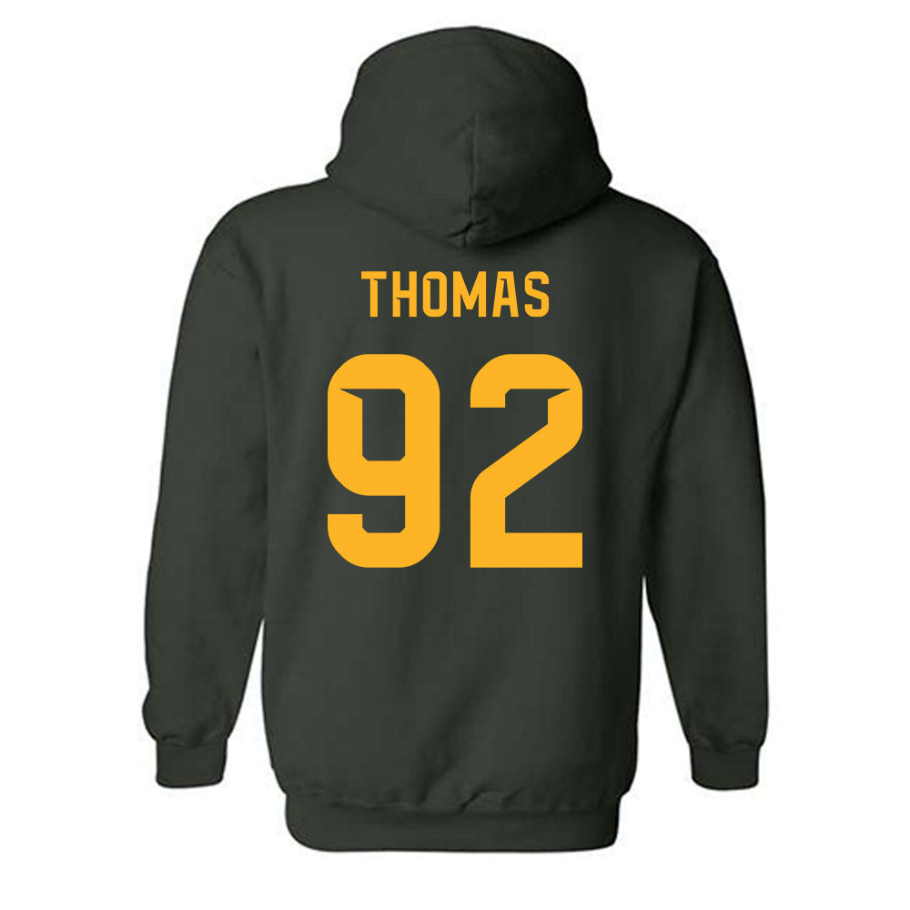 Baylor - NCAA Football : Trent Thomas - Family Weekend Shersey Hooded Sweatshirt-1