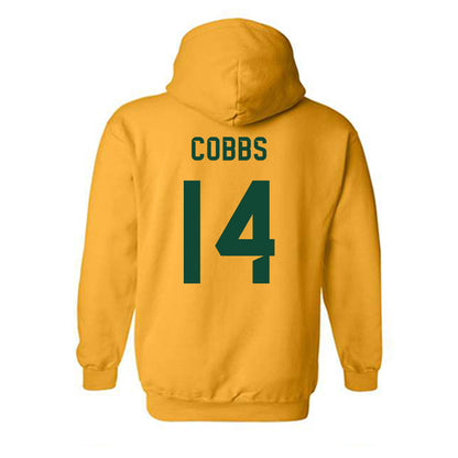 Baylor - NCAA Football : Daniel Cobbs - Go Gold Shersey Hooded Sweatshirt-1