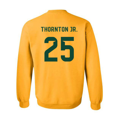 Baylor - NCAA Football : Levar Thornton Jr. - Go Gold Shersey Crewneck Sweatshirt-1