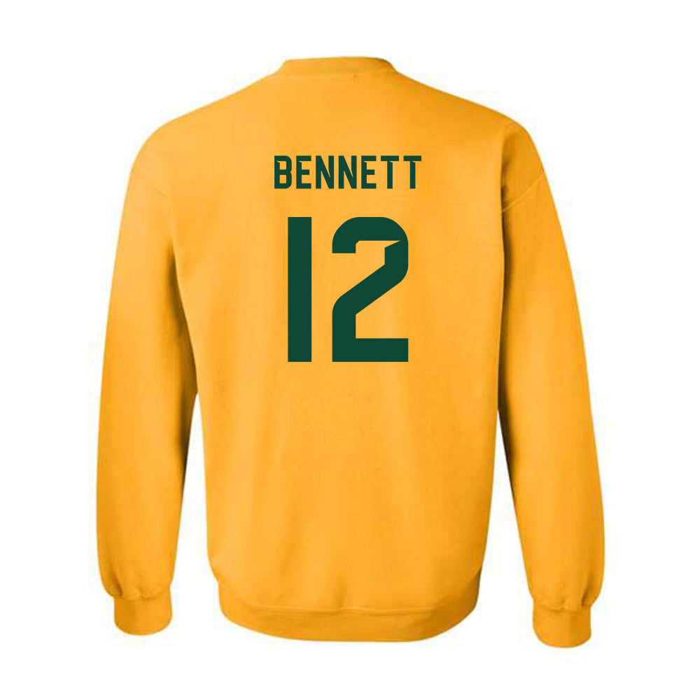Baylor - NCAA Football : Nate Bennett - Go Gold Shersey Crewneck Sweatshirt-1