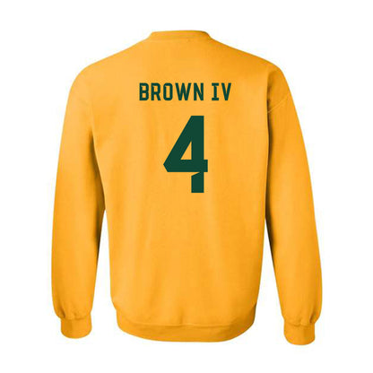 Baylor - NCAA Football : Louis Brown IV - Go Gold Shersey Crewneck Sweatshirt-1