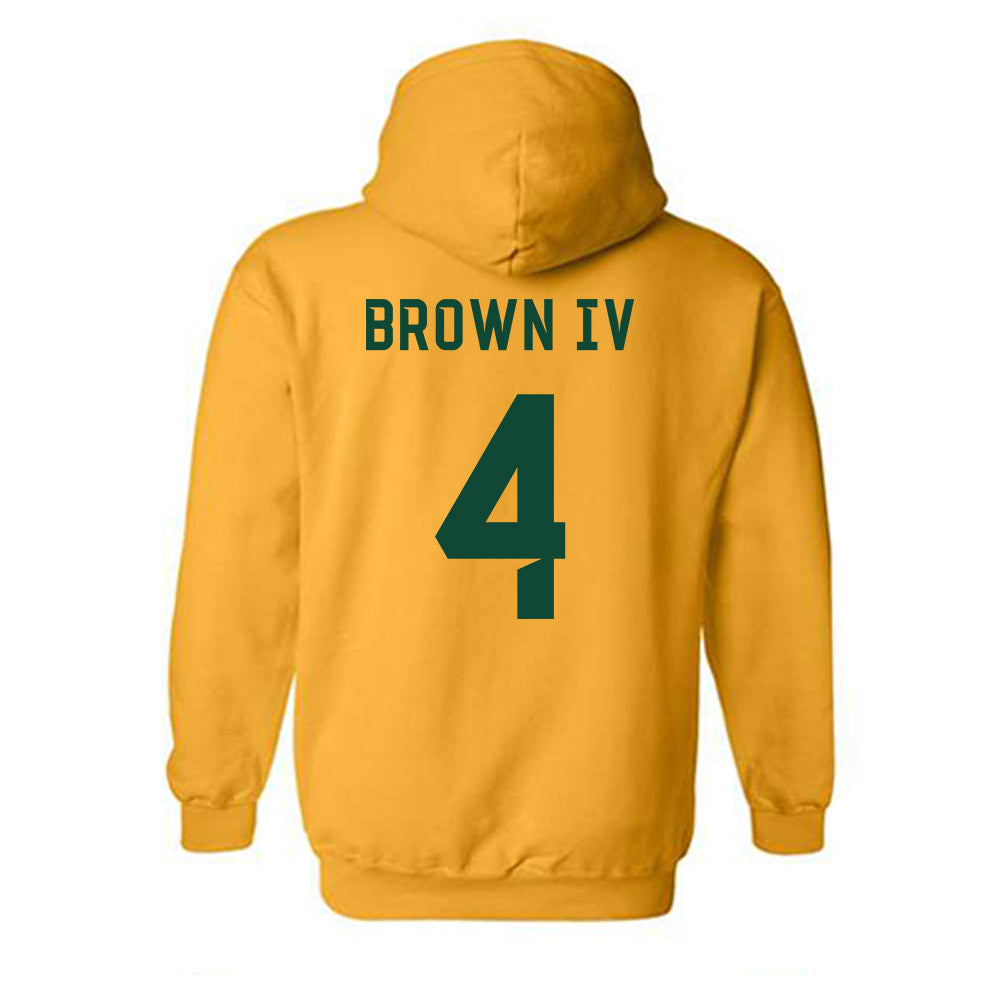 Baylor - NCAA Football : Louis Brown IV - Go Gold Shersey Hooded Sweatshirt-1