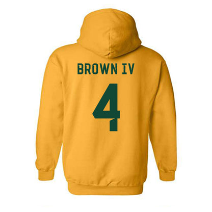 Baylor - NCAA Football : Louis Brown IV - Go Gold Shersey Hooded Sweatshirt-1