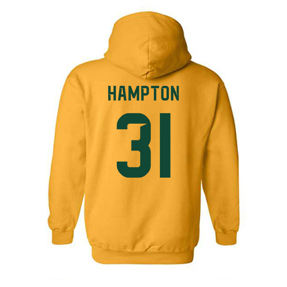 Baylor - NCAA Football : DeBraun Hampton - Go Gold Shersey Hooded Sweatshirt-1