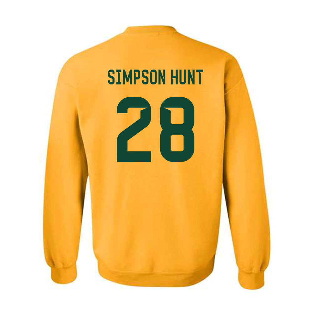 Baylor - NCAA Football : Calvin Simpson Hunt - Go Gold Shersey Crewneck Sweatshirt-1