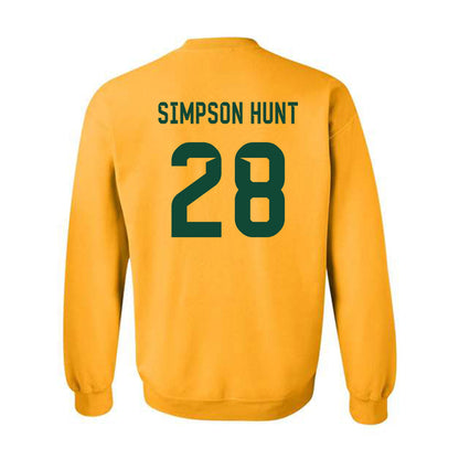 Baylor - NCAA Football : Calvin Simpson Hunt - Go Gold Shersey Crewneck Sweatshirt-1