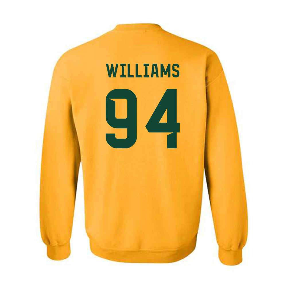 Baylor - NCAA Football : Palmer Williams - Go Gold Shersey Crewneck Sweatshirt-1