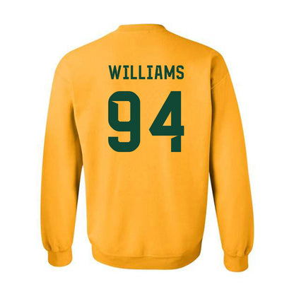 Baylor - NCAA Football : Palmer Williams - Go Gold Shersey Crewneck Sweatshirt-1