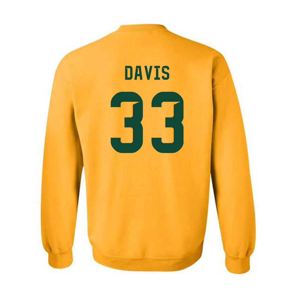 Baylor - NCAA Football : HD Davis - Go Gold Shersey Crewneck Sweatshirt-1