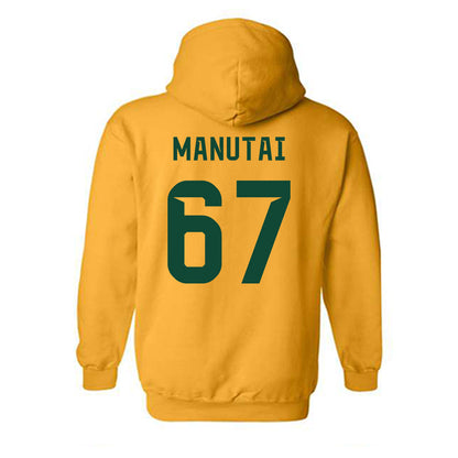 Baylor - NCAA Football : Aleki Manutai - Go Gold Shersey Hooded Sweatshirt-1