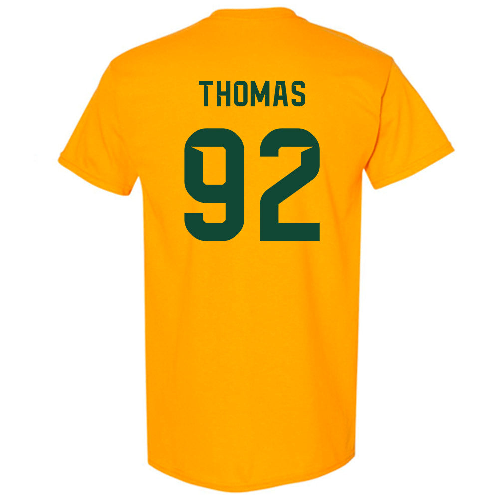 Baylor - NCAA Football : Trent Thomas - Go Gold Shersey T-Shirt-1