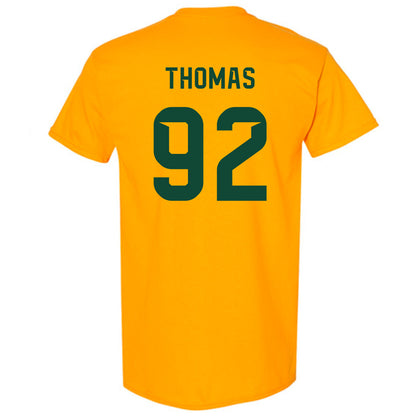 Baylor - NCAA Football : Trent Thomas - Go Gold Shersey T-Shirt-1