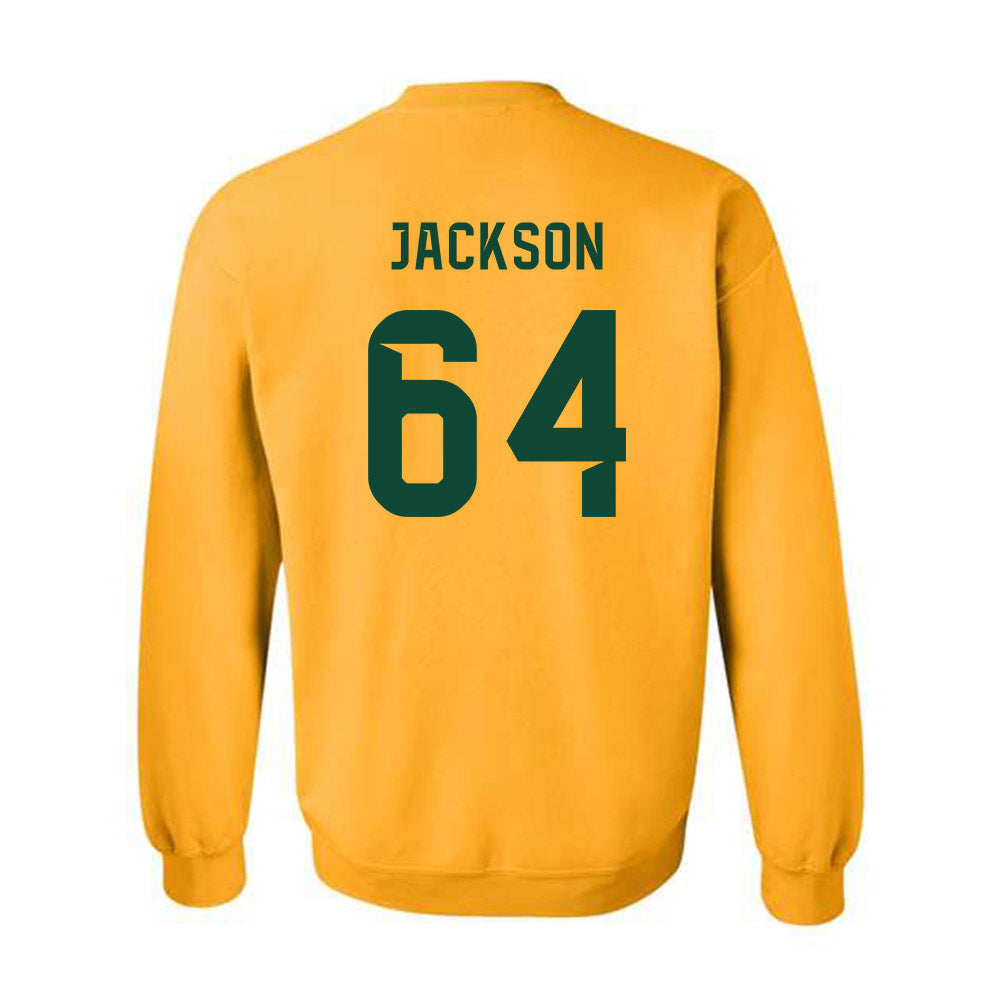 Baylor - NCAA Football : Braylen Jackson - Go Gold Shersey Crewneck Sweatshirt-1