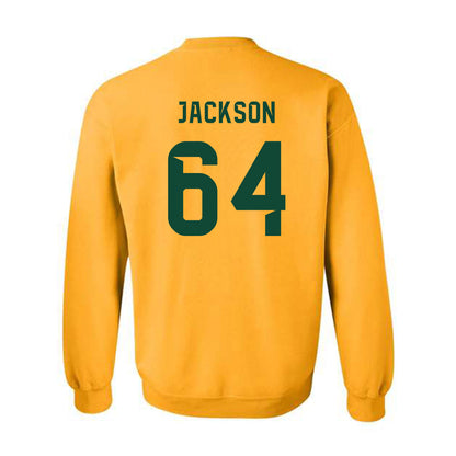 Baylor - NCAA Football : Braylen Jackson - Go Gold Shersey Crewneck Sweatshirt-1