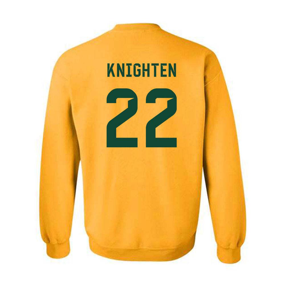 Baylor - NCAA Football : Caden knighten - Go Gold Shersey Crewneck Sweatshirt-1