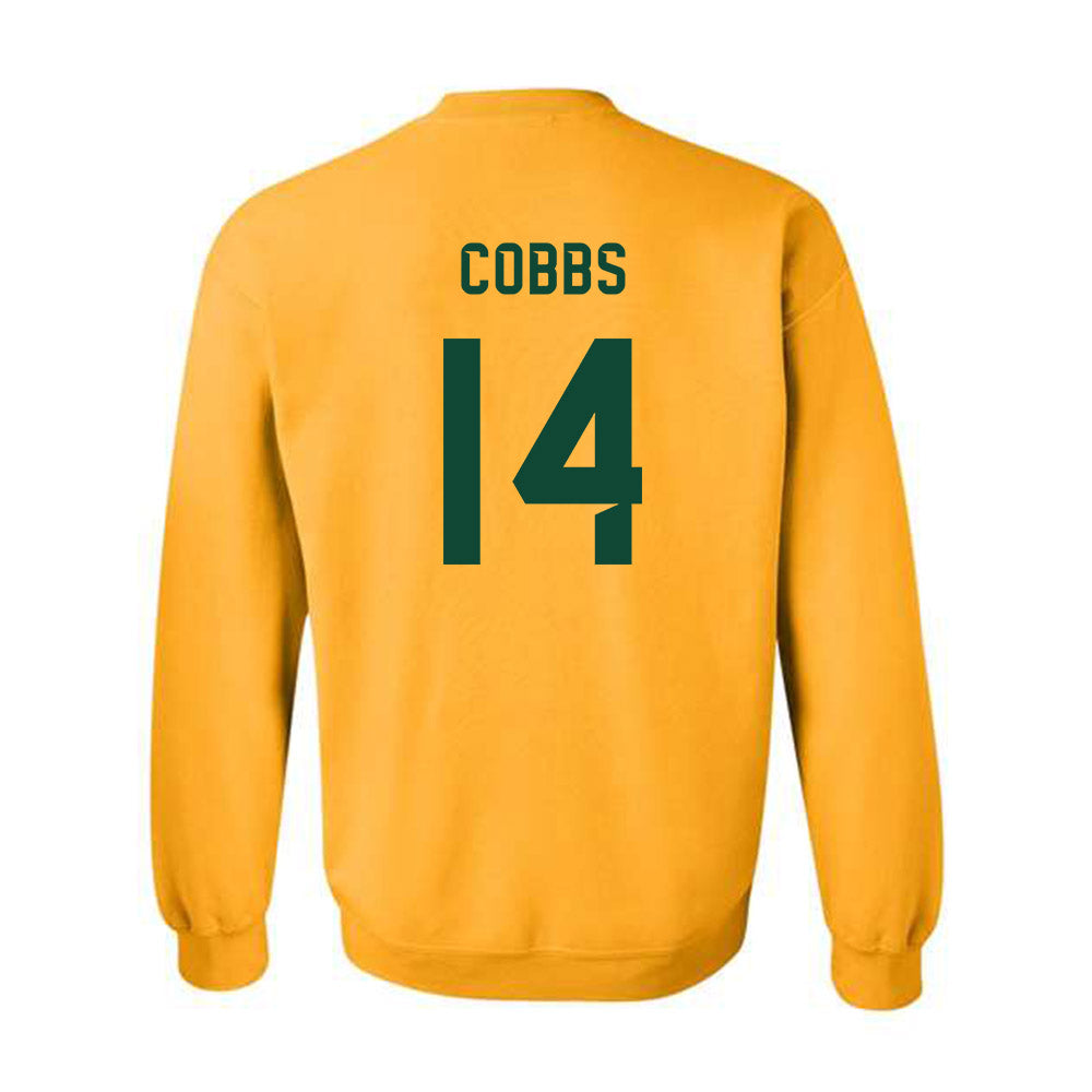 Baylor - NCAA Football : Daniel Cobbs - Go Gold Shersey Crewneck Sweatshirt-1