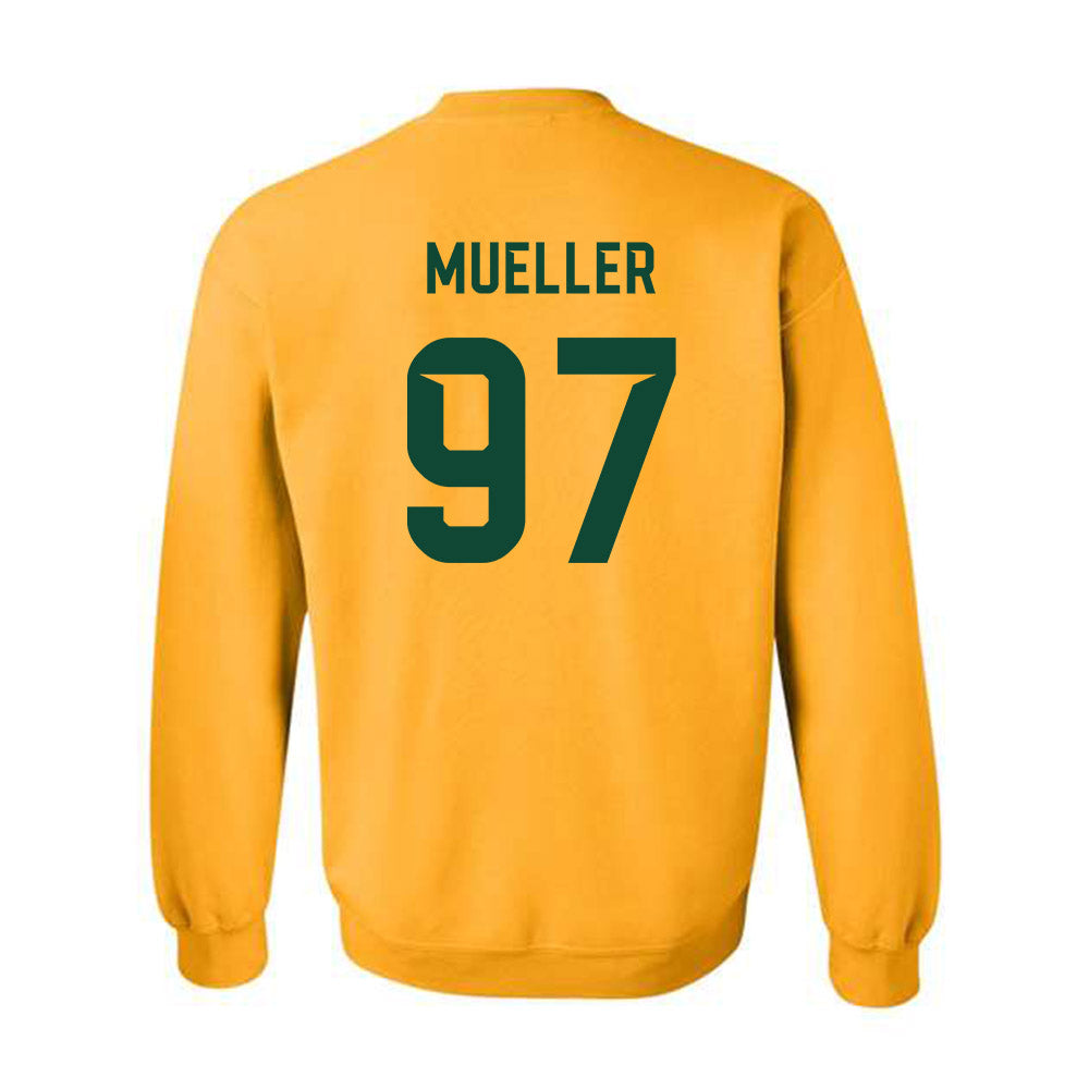 Baylor - NCAA Football : Bronson Mueller - Go Gold Shersey Crewneck Sweatshirt-1