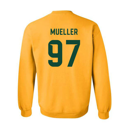 Baylor - NCAA Football : Bronson Mueller - Go Gold Shersey Crewneck Sweatshirt-1