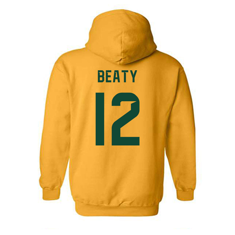 Baylor - NCAA Football : Kyler Beaty - Go Gold Shersey Hooded Sweatshirt-1