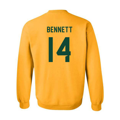 Baylor - NCAA Football : Nate Bennett - Go Gold Shersey Crewneck Sweatshirt-1