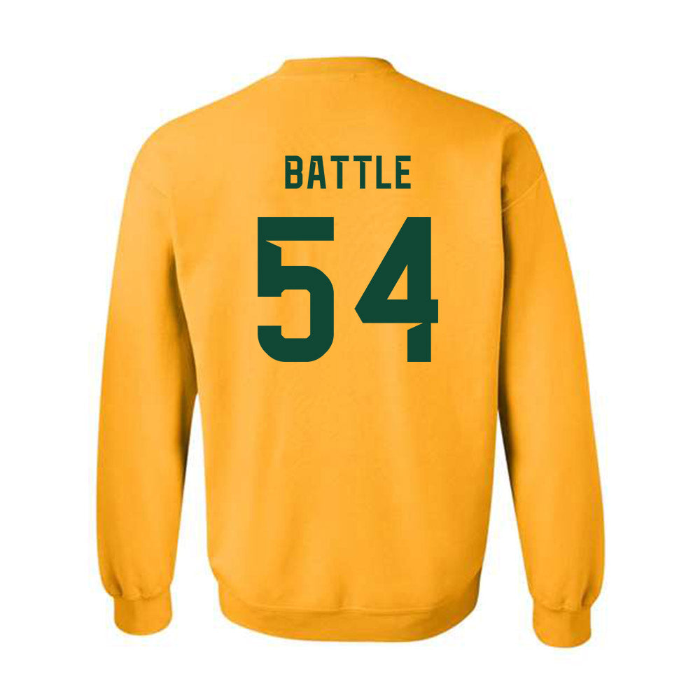 Baylor - NCAA Football : Jaelin Battle - Go Gold Shersey Crewneck Sweatshirt-1