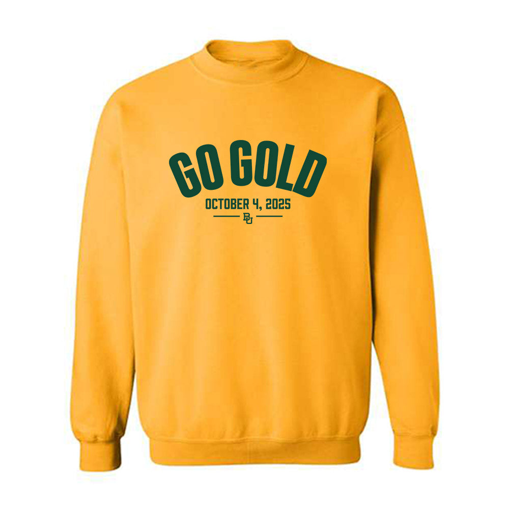 Baylor - NCAA Football : Kedrick Walker - Go Gold Shersey Crewneck Sweatshirt-0