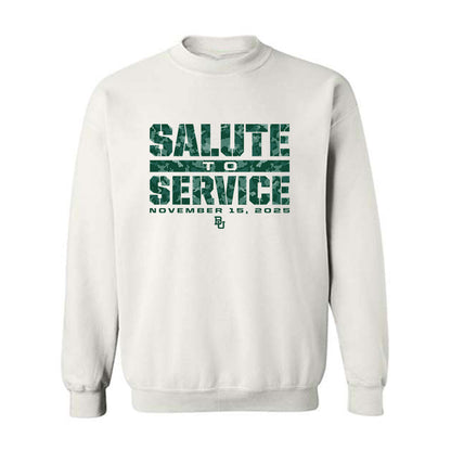 Baylor - NCAA Football : Taz Williams Jr - Salute to Service Shersey Crewneck Sweatshirt-0