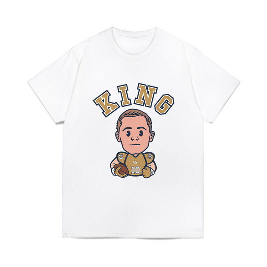 Georgia Tech - NCAA Football : Haynes King - Caricature Comfort Colors T-Shirt-0