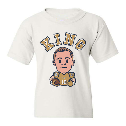 Georgia Tech - NCAA Football : Haynes King - Caricature Youth T-Shirt-0
