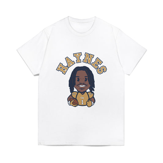 Georgia Tech - NCAA Football : Jamal Haynes - Caricature Comfort Colors T-Shirt-0