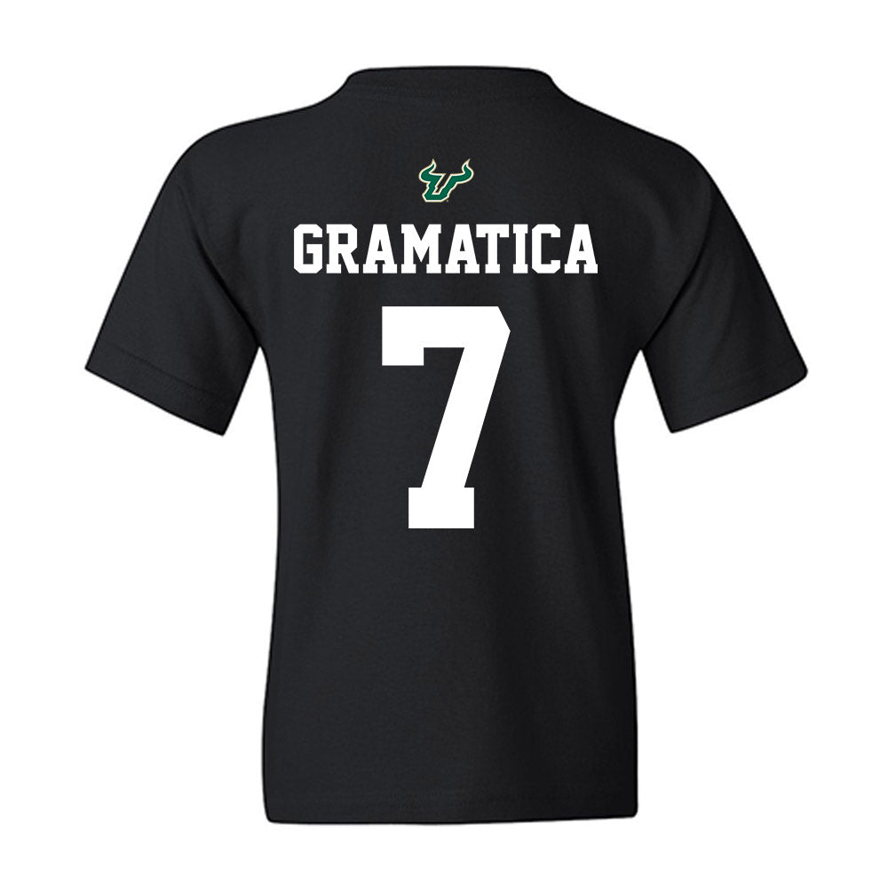 USF - NCAA Football : Nico Gramatica - Back in Black Shersey Youth T-Shirt-1