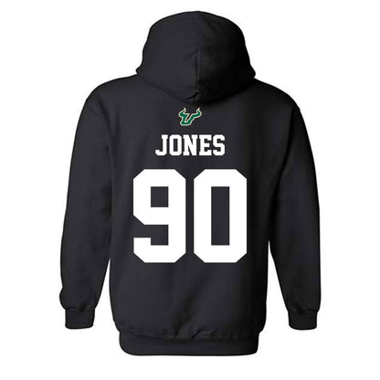 USF - NCAA Football : Terrell Jones - Back in Black Shersey Hooded Sweatshirt-1