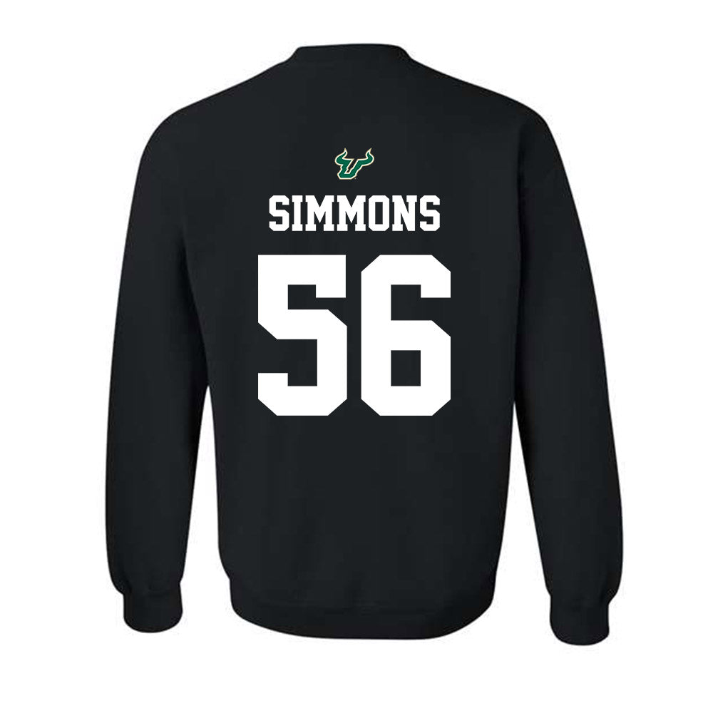 USF - NCAA Football : Terry Simmons - Back in Black Shersey Crewneck Sweatshirt-1