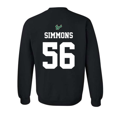USF - NCAA Football : Terry Simmons - Back in Black Shersey Crewneck Sweatshirt-1