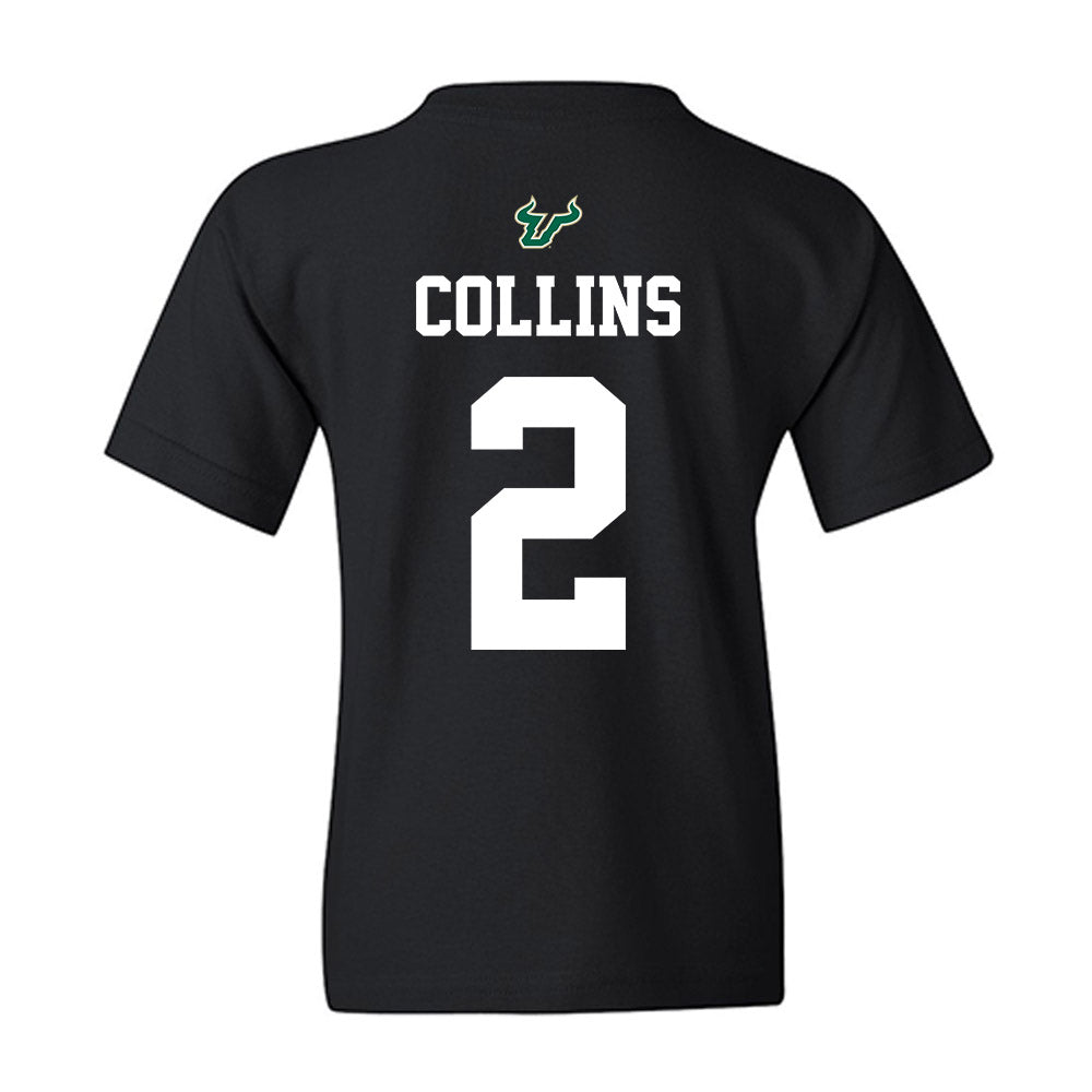 USF - NCAA Football : Jason Collins - Back in Black Shersey Youth T-Shirt-1