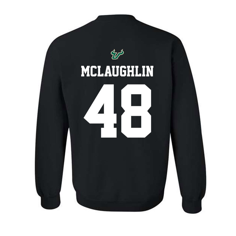 USF - NCAA Football : Turner McLaughlin - Back in Black Shersey Crewneck Sweatshirt-1