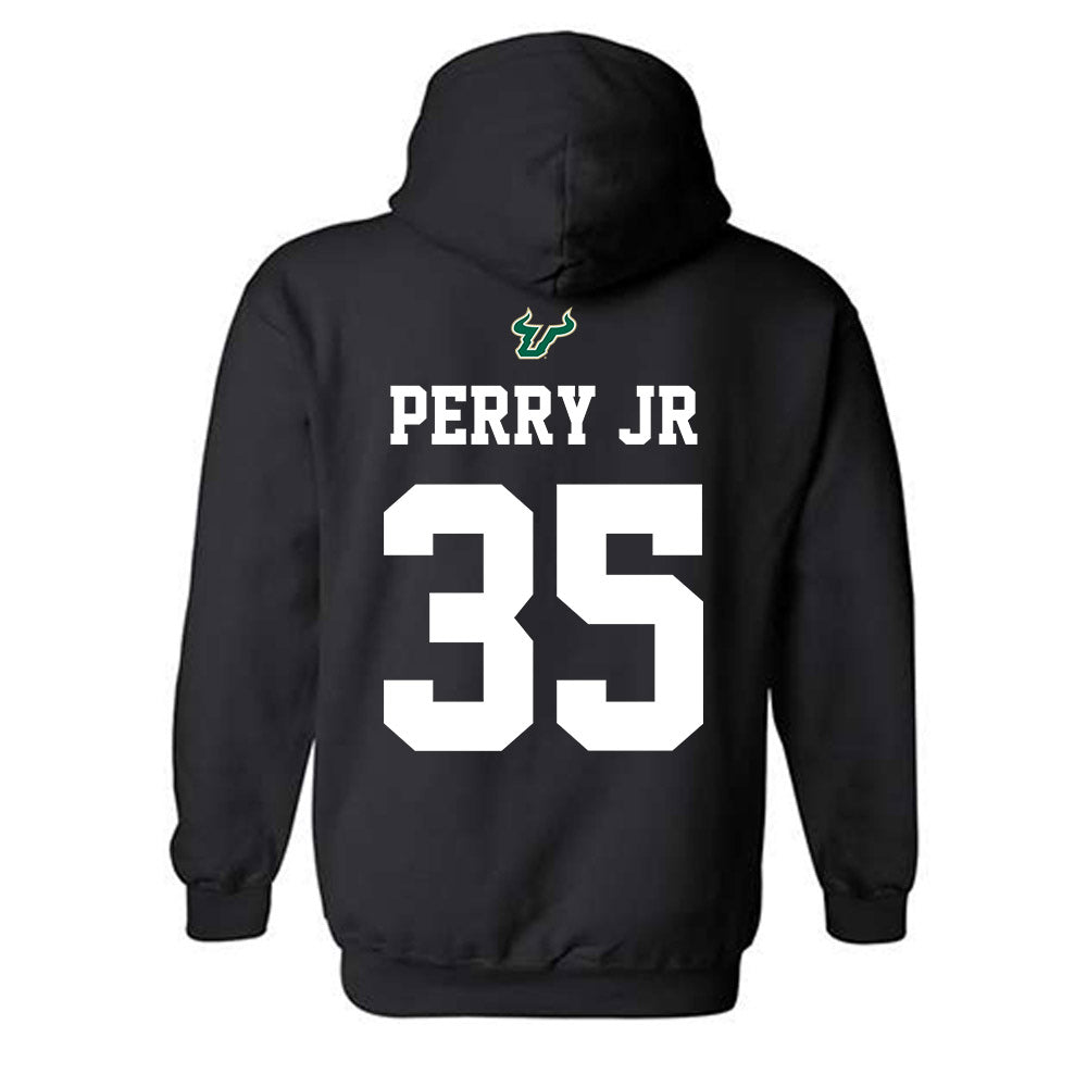 USF - NCAA Football : Herlin Perry Jr - Back in Black Shersey Hooded Sweatshirt-1