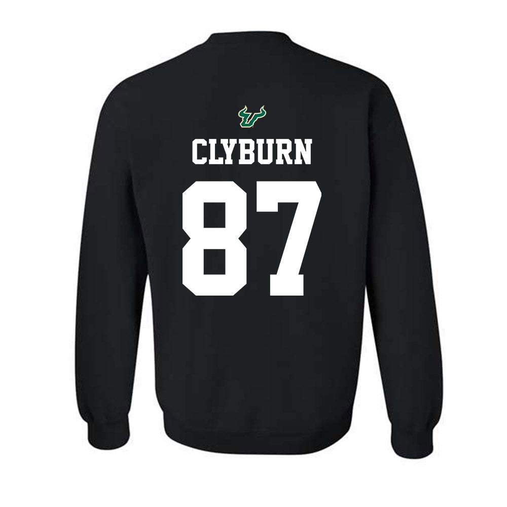 USF - NCAA Football : Luke Clyburn - Back in Black Shersey Crewneck Sweatshirt-1