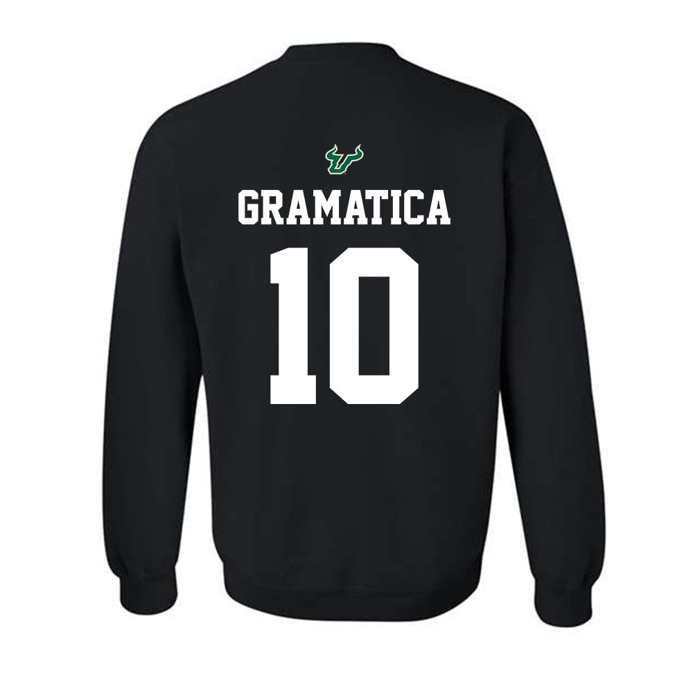 USF - NCAA Football : Gaston Gramatica - Back in Black Shersey Crewneck Sweatshirt-1