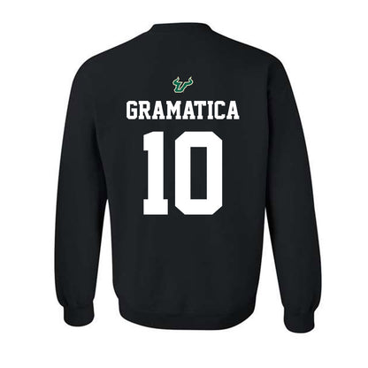 USF - NCAA Football : Gaston Gramatica - Back in Black Shersey Crewneck Sweatshirt-1