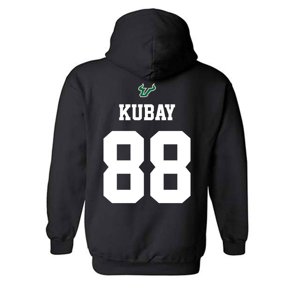 USF - NCAA Football : Brandon Kubay - Back in Black Shersey Hooded Sweatshirt-1