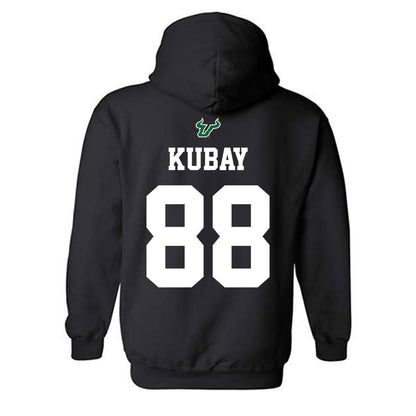 USF - NCAA Football : Brandon Kubay - Back in Black Shersey Hooded Sweatshirt-1
