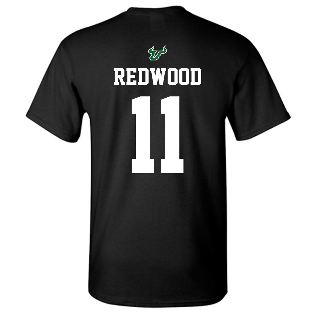 USF - NCAA Football : Asani Redwood - Back in Black Shersey T-Shirt-1